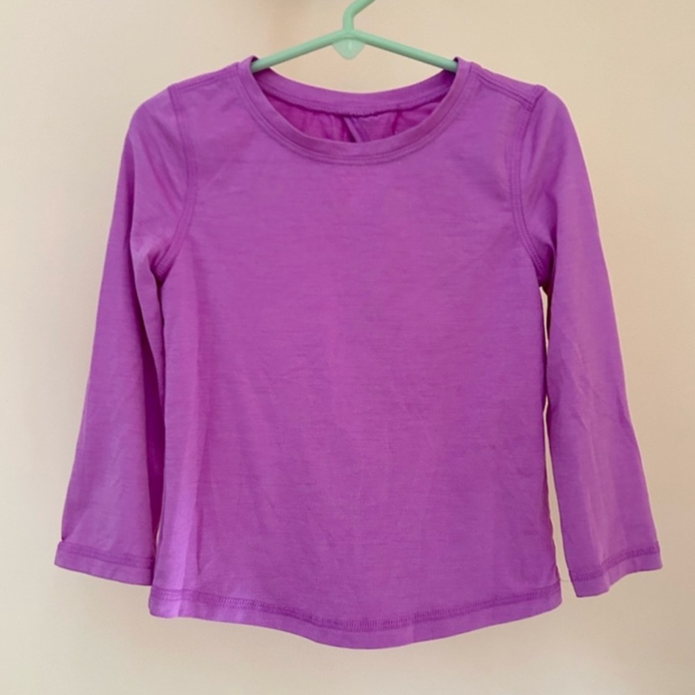Purple Athletic Long Sleeve Top | Girls 3T | Toddler Activewear | Jumping Beans